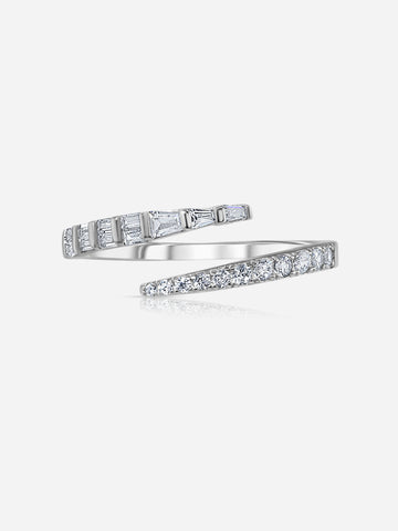 Mixed Stone Open Wrap Ring