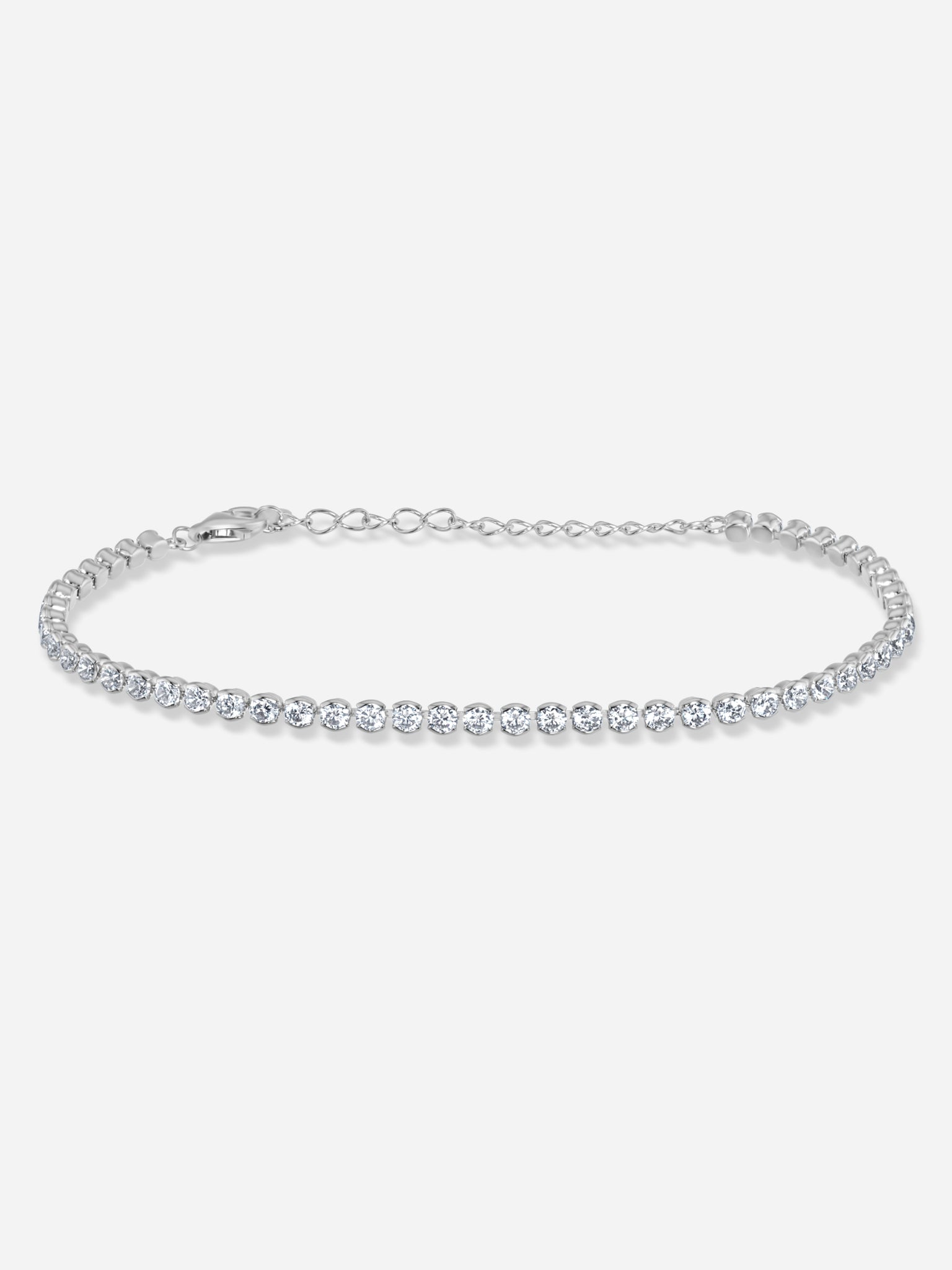 Half Bezel Tennis Bracelet