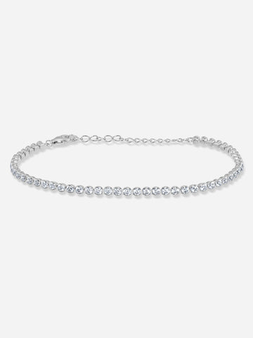 Half Bezel Tennis Bracelet