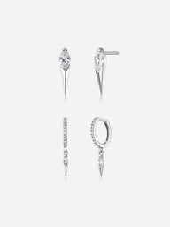 Marquise Spike Duo - Silver