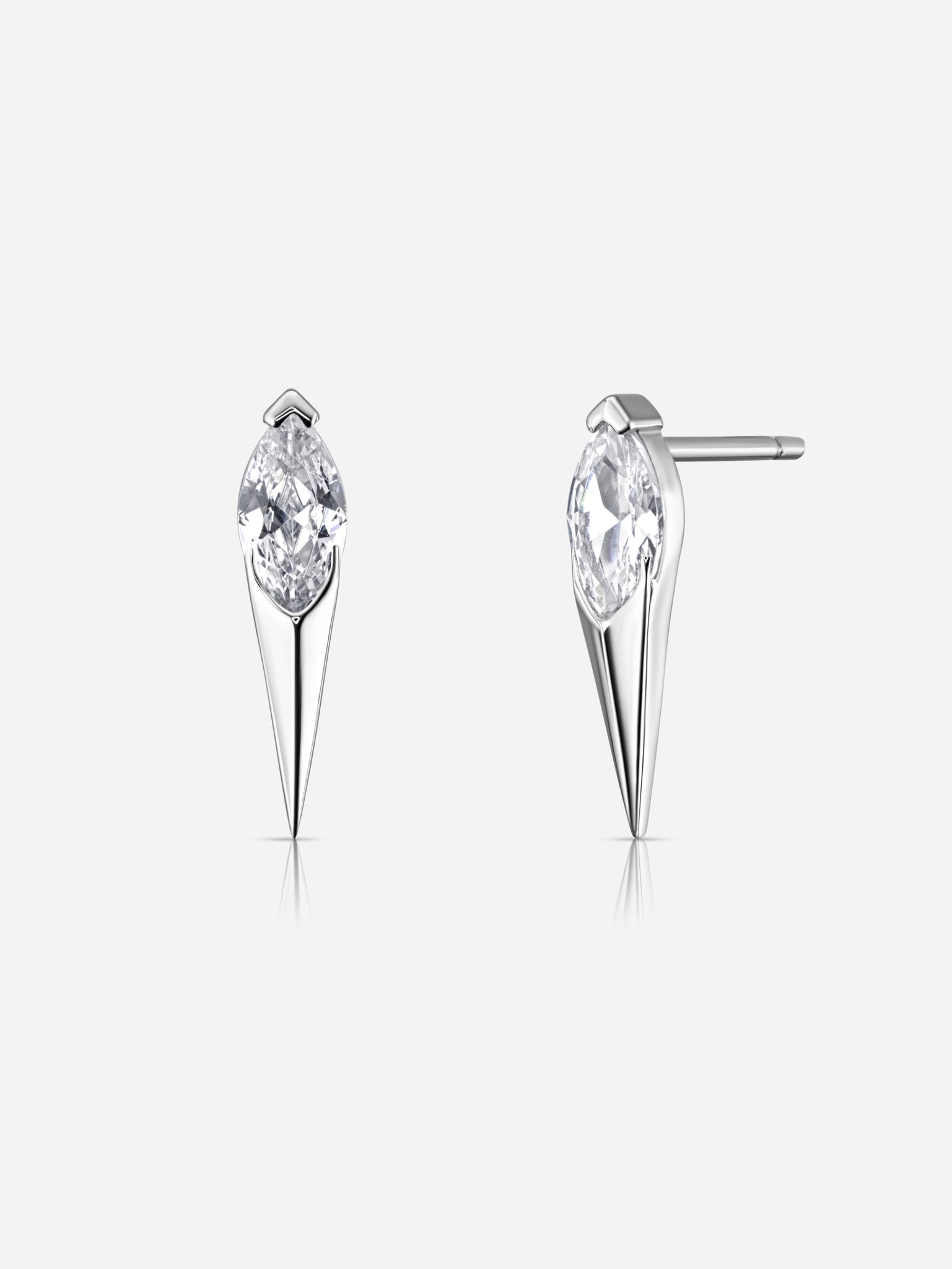 Marquise Spike Studs