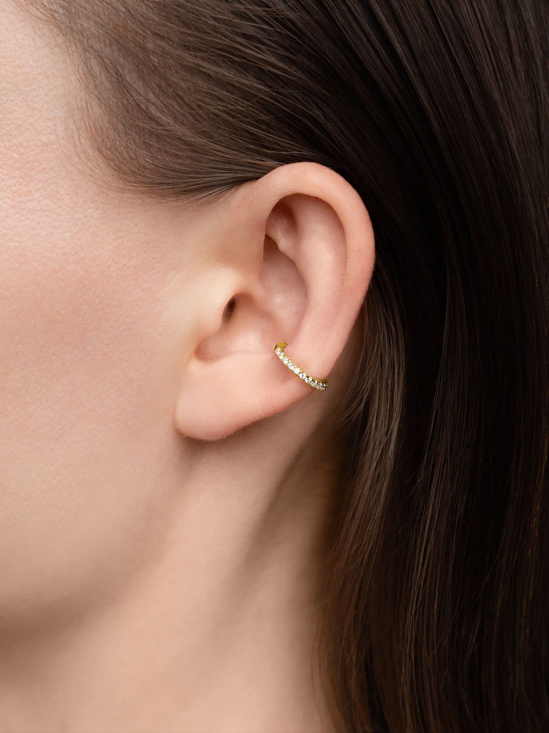 Pavé Ear Cuff - Gold