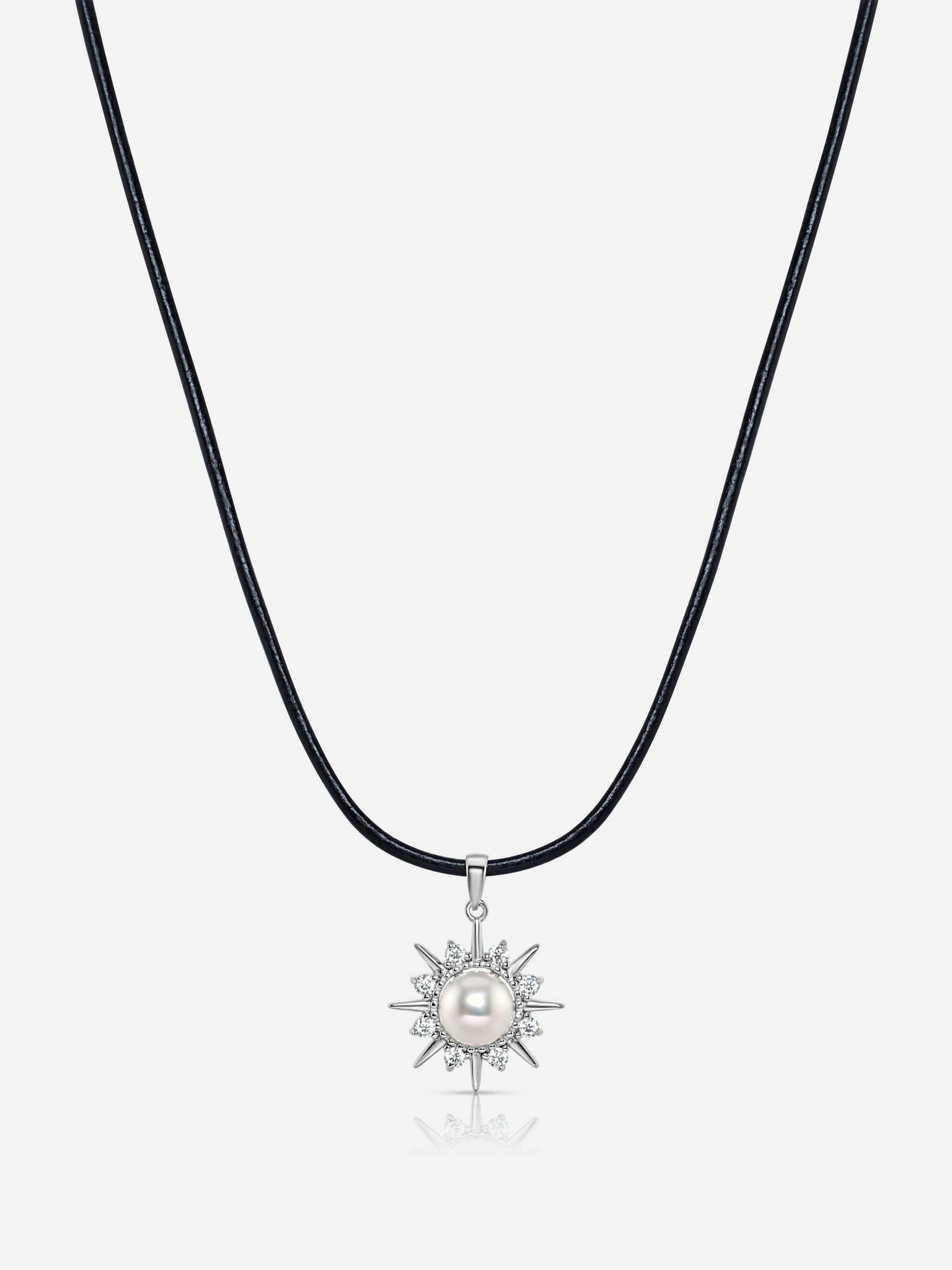 Pearl Spike Pendant Choker