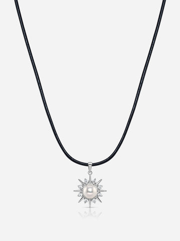 Pearl Spike Pendant Choker