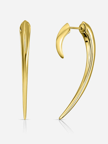 Shard Jacket Earrings - Gold
