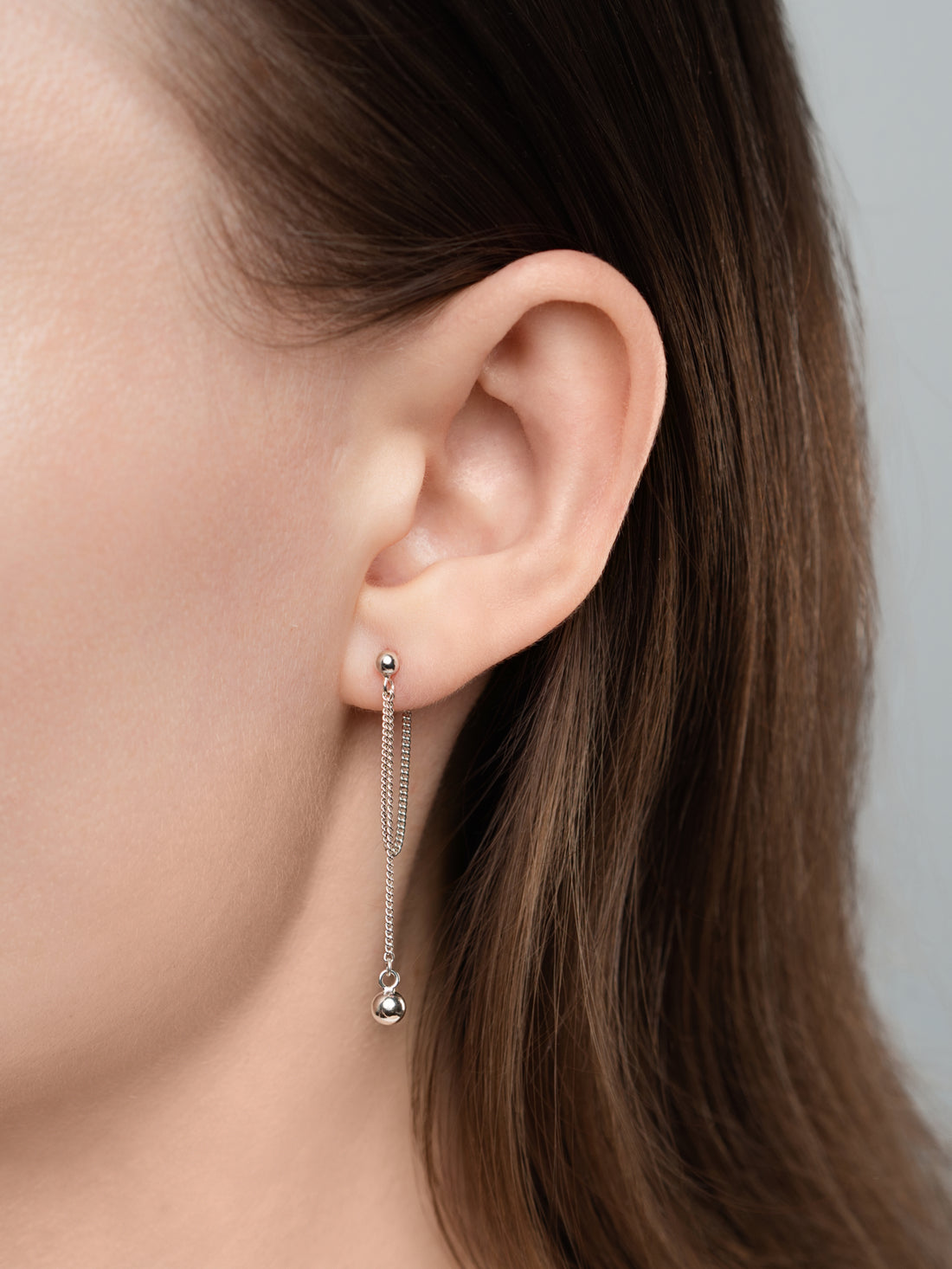 Ball Double Chain Drop Studs