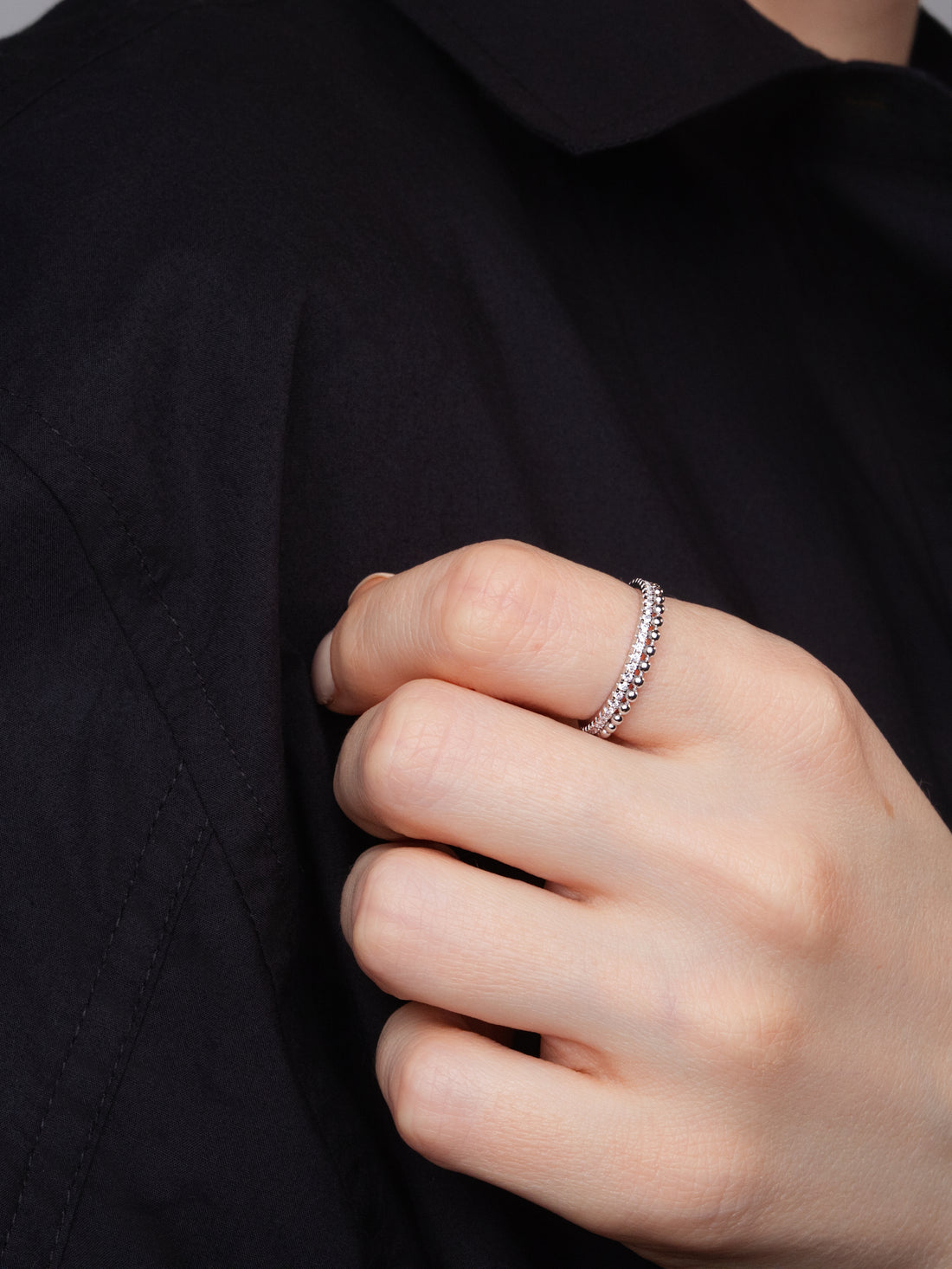 Ball Eternity Pavé Ring