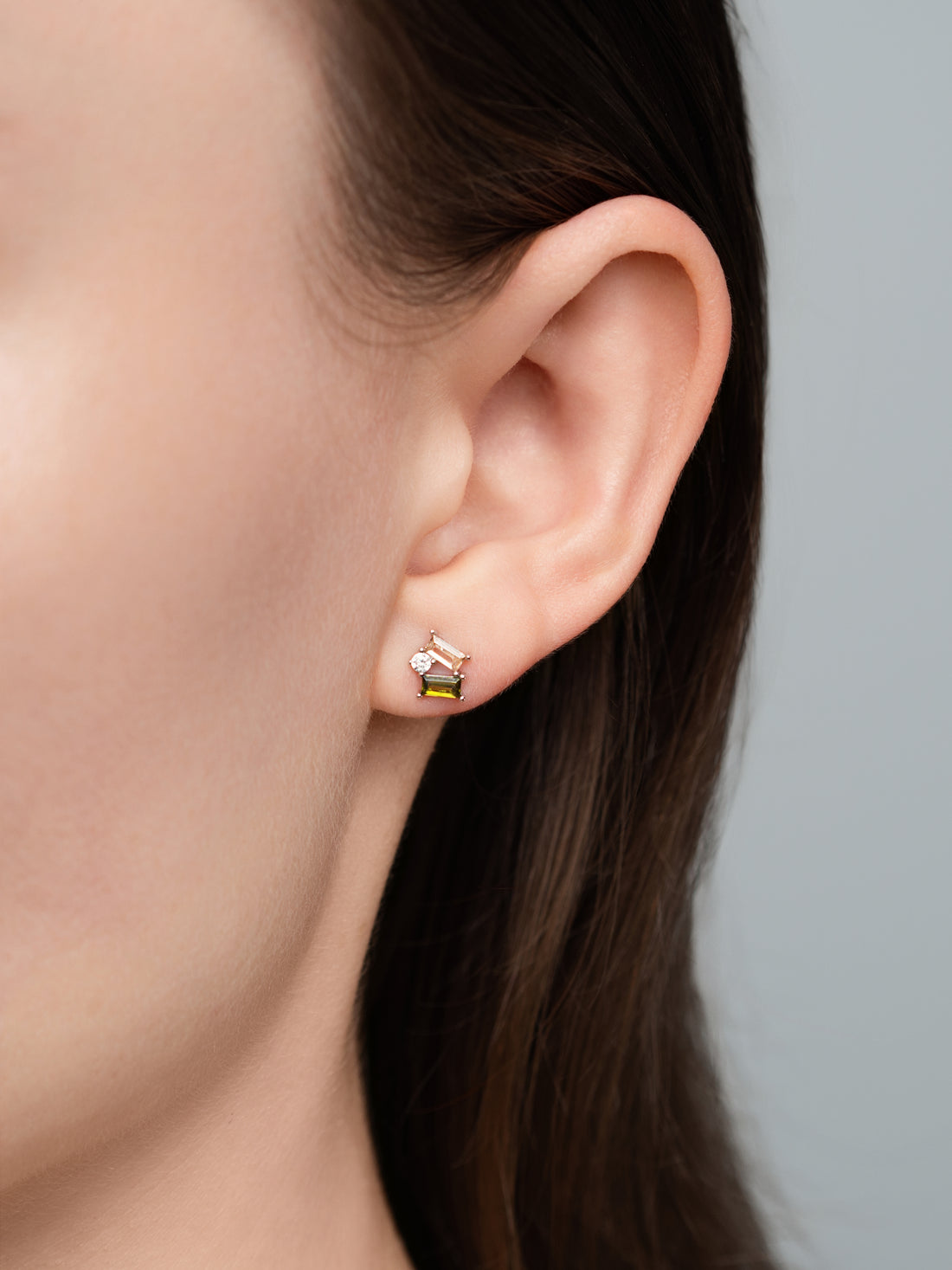 Coloured Cluster Studs