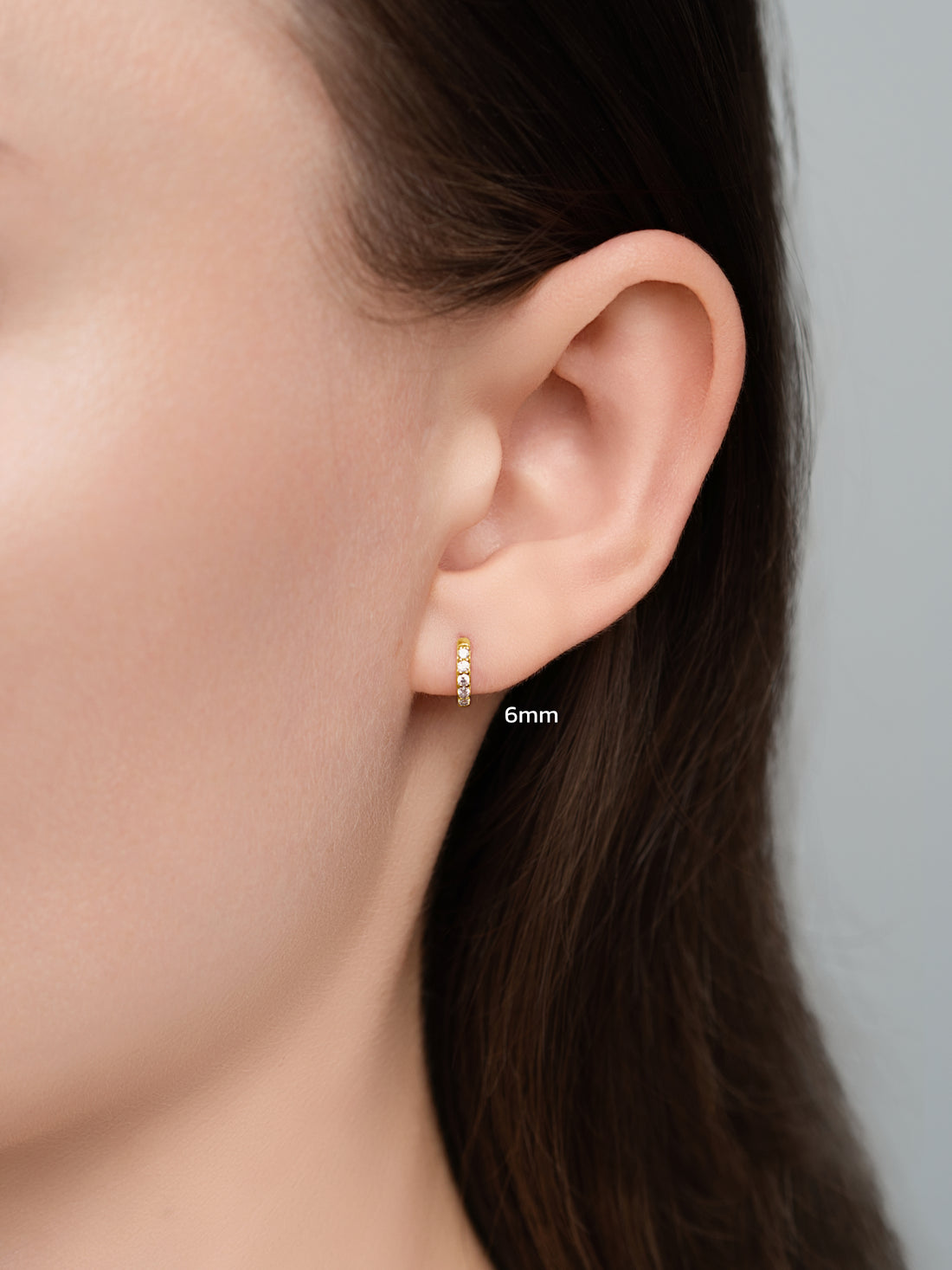 Pavé Huggies - Gold